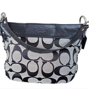 Authentic Coach Monogram Black Shoulder Bag/Crossbody Y2K 90s VGUC